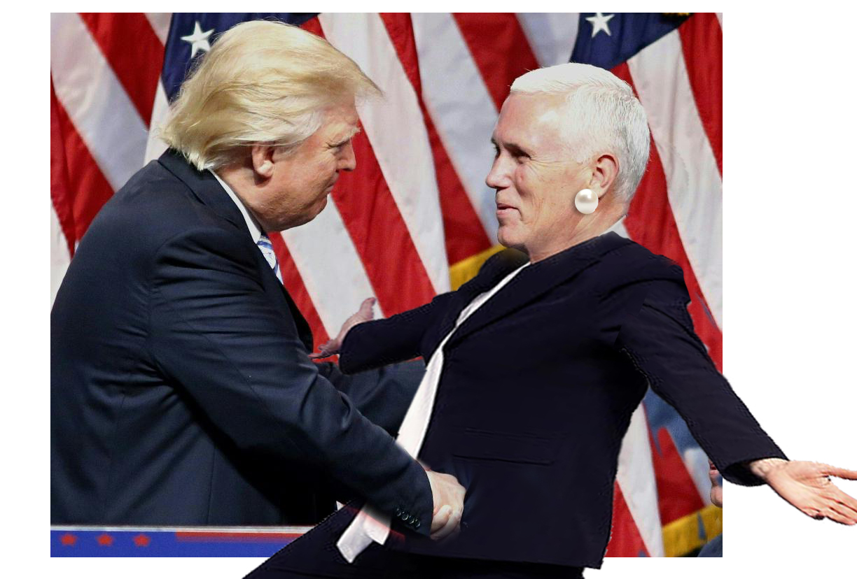 Trump greets Pence after surgery